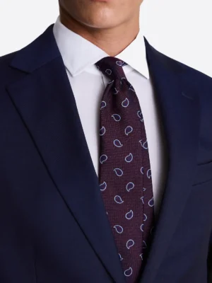 SuitsHeritage Men’s Navy Solid Regular Fit 2 Piece Suit Close