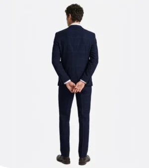 Shop The Ashford Cotton Check Navy Suit