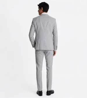 Shop The Ashford Cotton Plaid Light Grey Suit