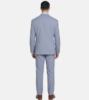 Shop The Brighton Blue Solid Cotton Suit