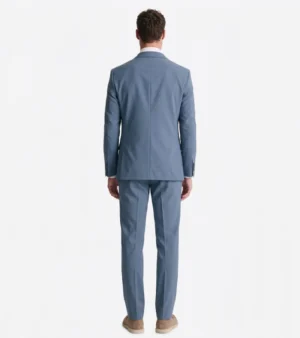 Shop The Brighton Cotton Light Blue Solid Suit