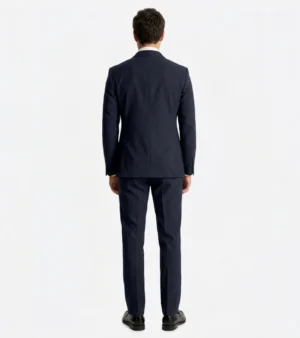 Shop The Brighton Cotton Navy Solid Suit