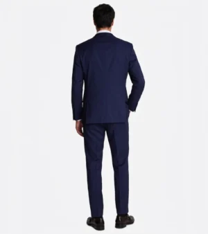 Shop The Brighton Cotton Solid Navy Suit