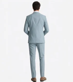 Shop The Brighton Cotton Solid Sky Blue Suit