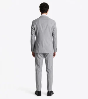 Shop The Brighton Solid Cotton Grey Suit