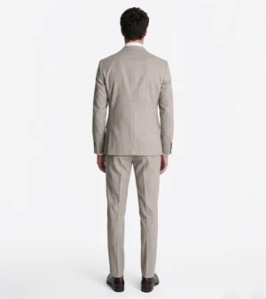Shop The Brighton Solid Cotton Light Beige Suit
