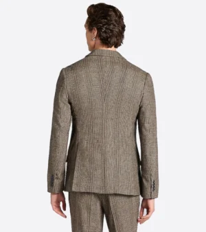 Shop The Harrington Wool Plaid Brown Suit