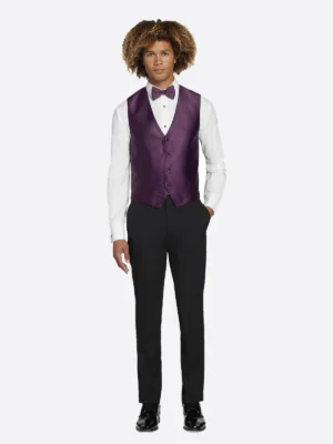 Shop The SuitsHeritage Men’s Black Double Breasted Regular Fit 3 Piece Tuxedo