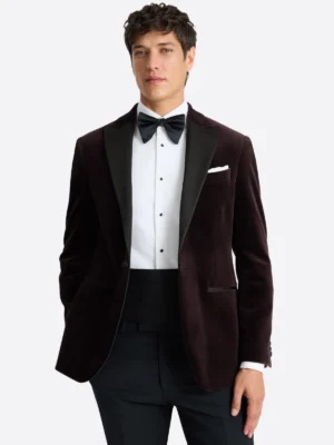 Shop The SuitsHeritage Men’s Dark Brown Regular Fit 2 Piece Tuxedo