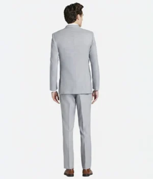 Shop The Suit Heritage Men’s Plain Light Grey Slim Fit 3 Piece Suit