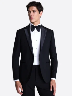 Shop The SuitsHeritage Men’s Black Slim Fit 2 Piece Tuxedo