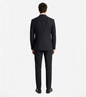 Shop the Ashford Pinstripe Cotton Black Suit
