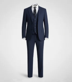 Ashford Cotton Check Blue Suit