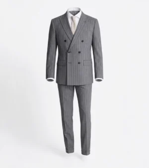 Ashford Cotton Grey Pinstripe Suit