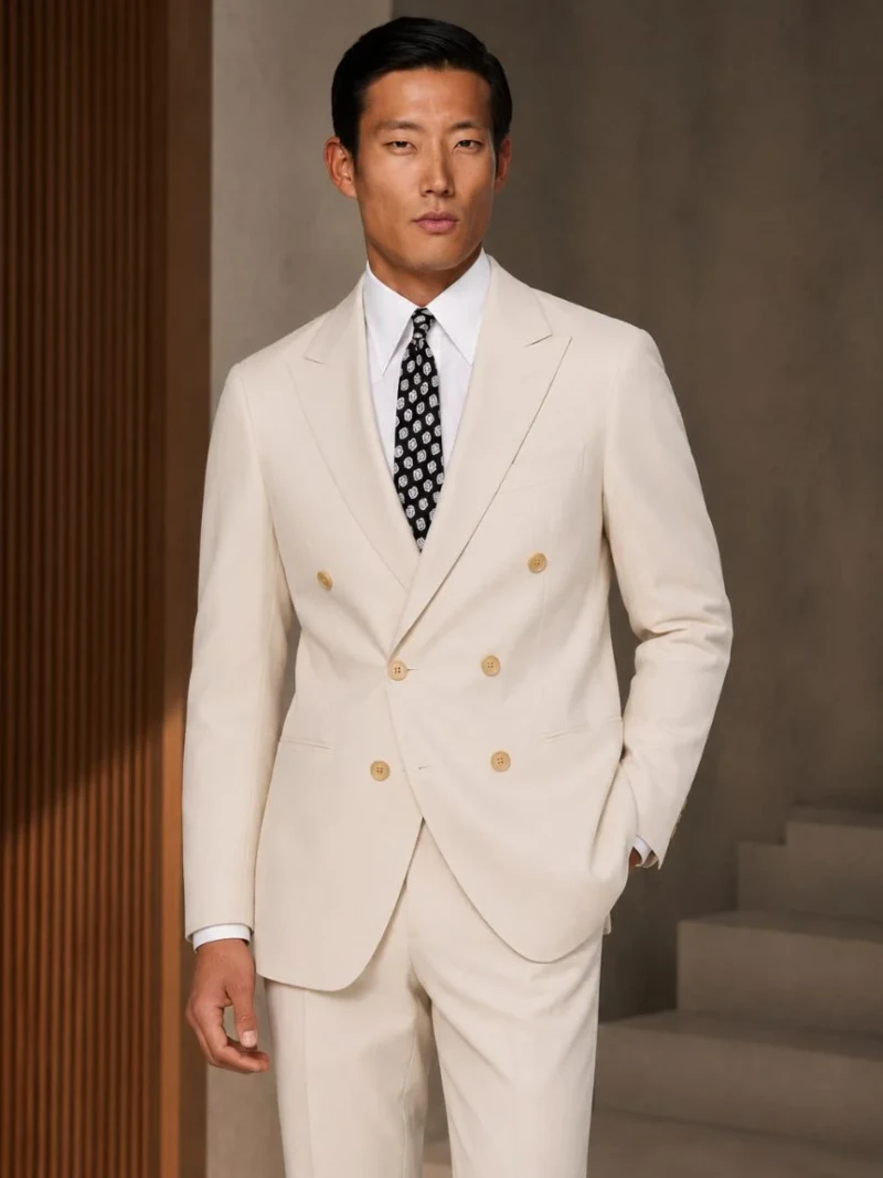 Ashford Cotton Twill Cream Suit