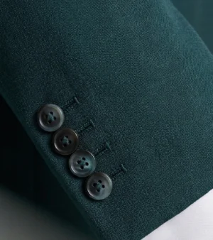 Brighton Cotton Solid Green Suit Cuff