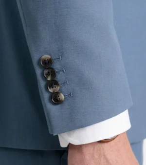 Brighton Cotton Solid Light Blue Suit Cuffs