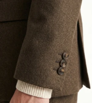 Brighton Solid Brown Cotton Suit Cuffs