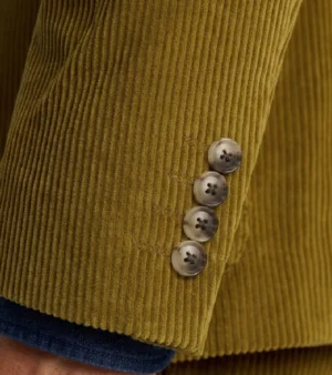 Bromley Corduroy Solid Olive Suit Cuffs