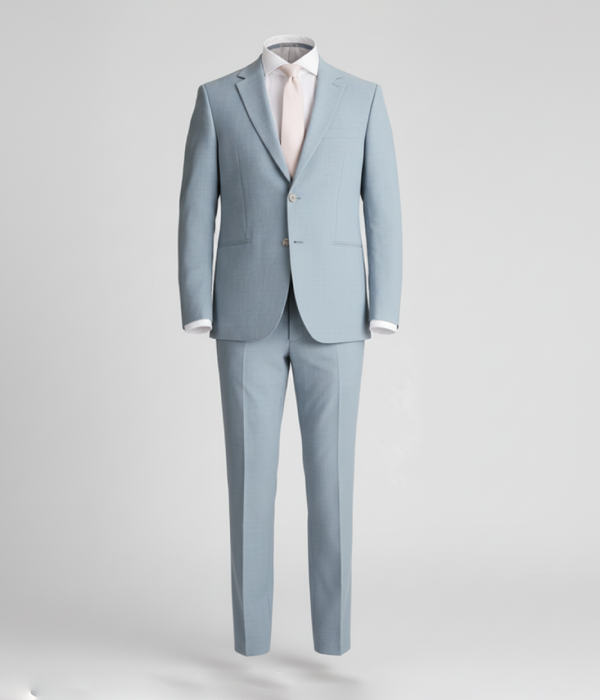 Eastford Polyester Twill Sky Blue Suits