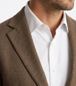 Harrington Wool Twill Brown Suit - Image 4