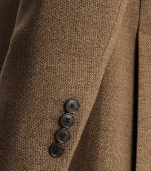 Harrington Wool Twill Brown Suit Cuffs
