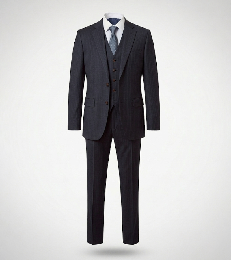 Harrington Wool Twill Dark Navy Suit
