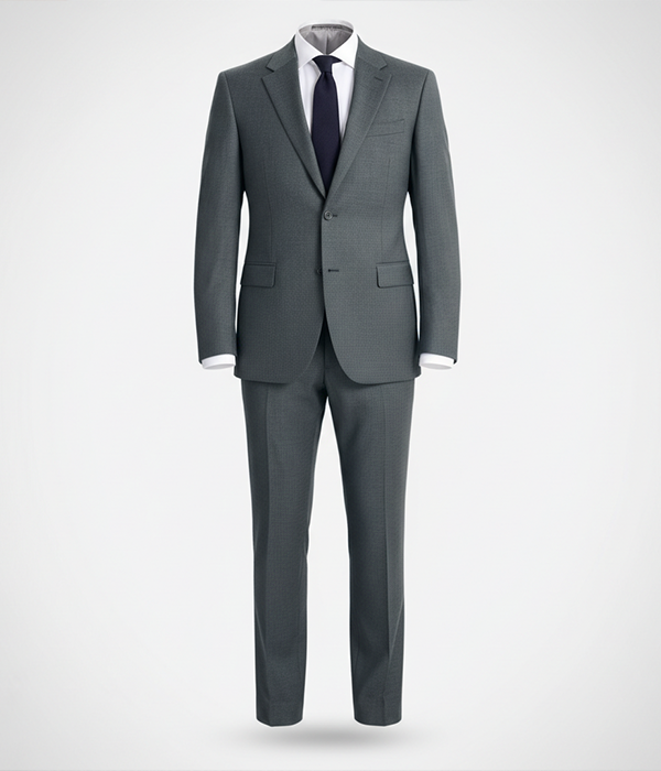 Kingsmere Wool Twill Grey Suit