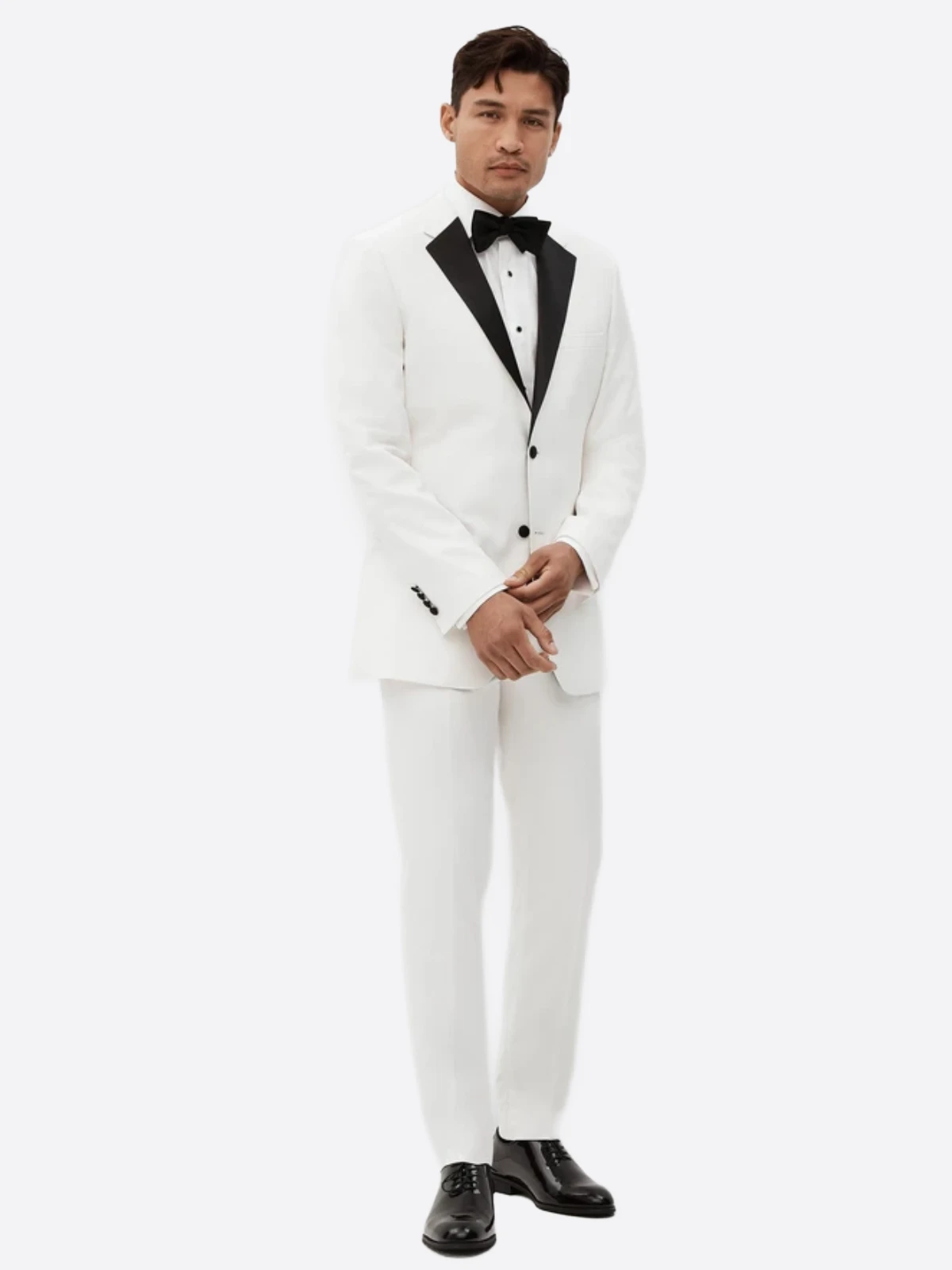 SuitsHeritage Men’s White Slim Fit 2 Piece Tuxedo SuitsHeritage Men’s White Slim Fit 2 Piece Tuxedo