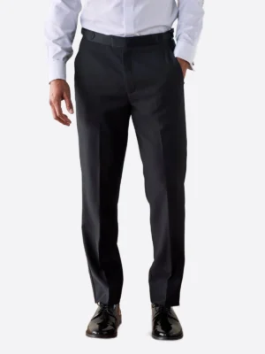 SuitsHeritage Men’s White Solid Big & Tall 2 Piece Tuxedo Pant