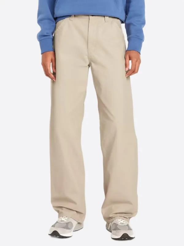 SuitsHeritage Men's Beige Oversized Pant