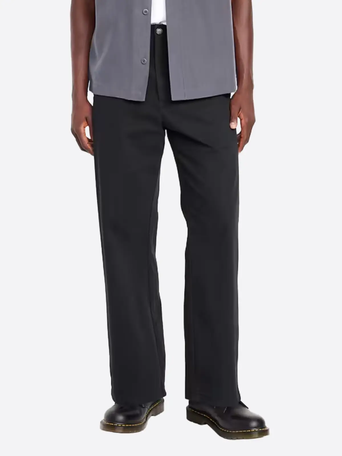 SuitsHeritage Men's Black Oversized Jeans