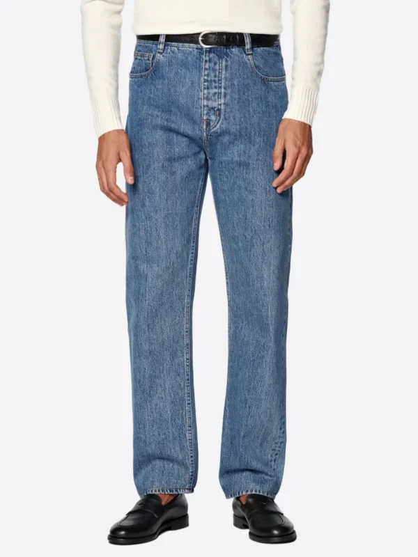 SuitsHeritage Men's Blue Straight Fit Jeans