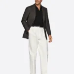 SuitsHeritage Men's Solid Charcoal Tailored Fit Blazer