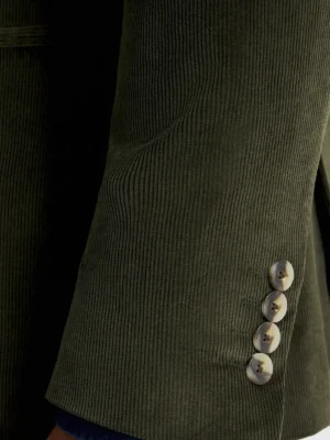 SuitsHeritage Men’s Solid Dark Green Regular Fit 2 Piece Suit Close