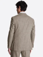 SuitsHeritage Men's Donegal Cream Regular Fit 3 Piece Suits Back