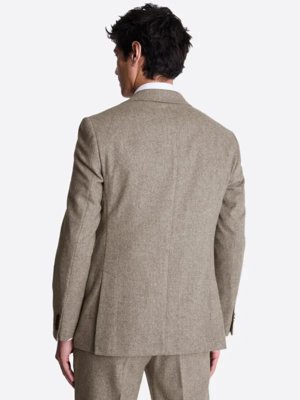 SuitsHeritage Men's Donegal Cream Regular Fit 3 Piece Suits Back