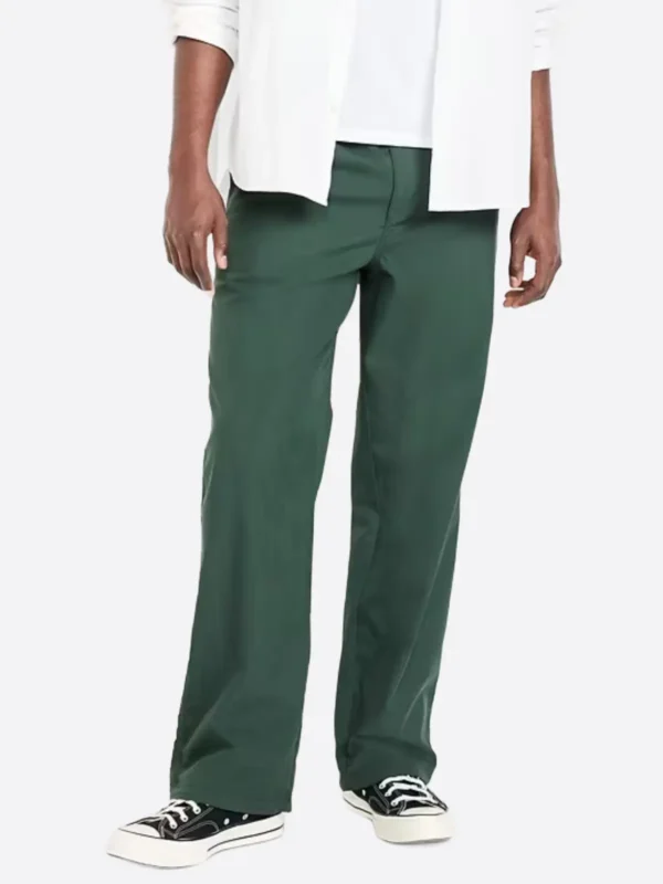 SuitsHeritage Men's Green Oversized Pant