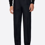 SuitsHeritage Men's Navy Straight Fit Pant
