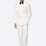 SuitsHeritage Men’s Off White Double Breasted Regular Fit 2 Piece Tuxedo
