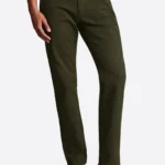SuitsHeritage Men's Olive Straight Fit Jeans