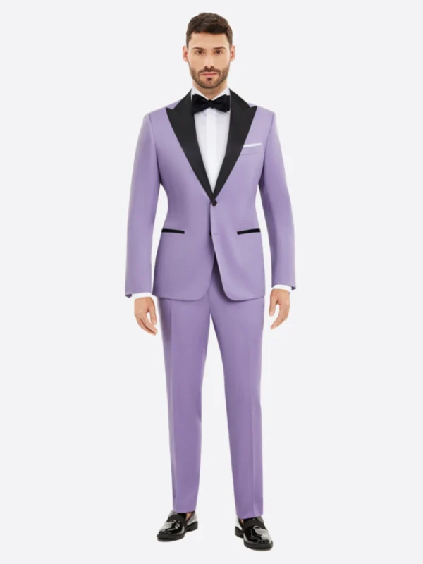 Men's Light Purple Wool 2 Piece Tuxedo