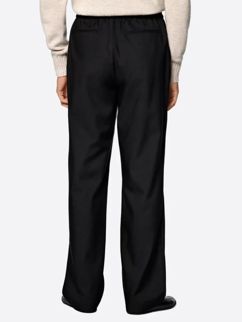 SuitsHeritage Men's Black Solid Straight Fit Pant Pant
