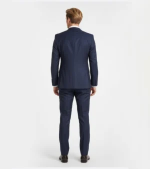 Shop The Ashford Cotton Check Blue Suit