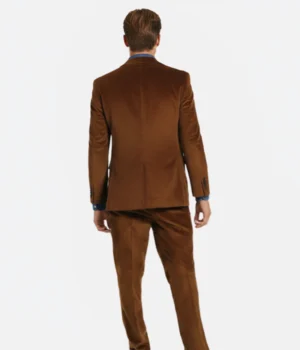 Shop The Bromley Corduroy Solid Brown Suit