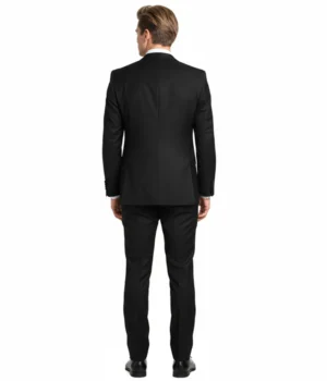 Shop The Eastford Polyester Solid Black Suit
