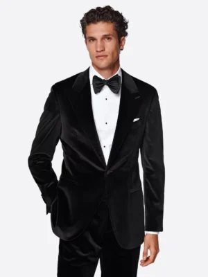 Shop The SuitsHeritage Men’s Velvet Black Regular Fit 2 Piece Tuxedo