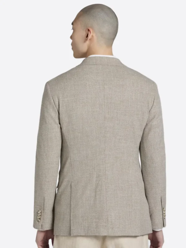 Shop The SuitsHeritage Men's Plaid Beige Regular Fit Sport Coat