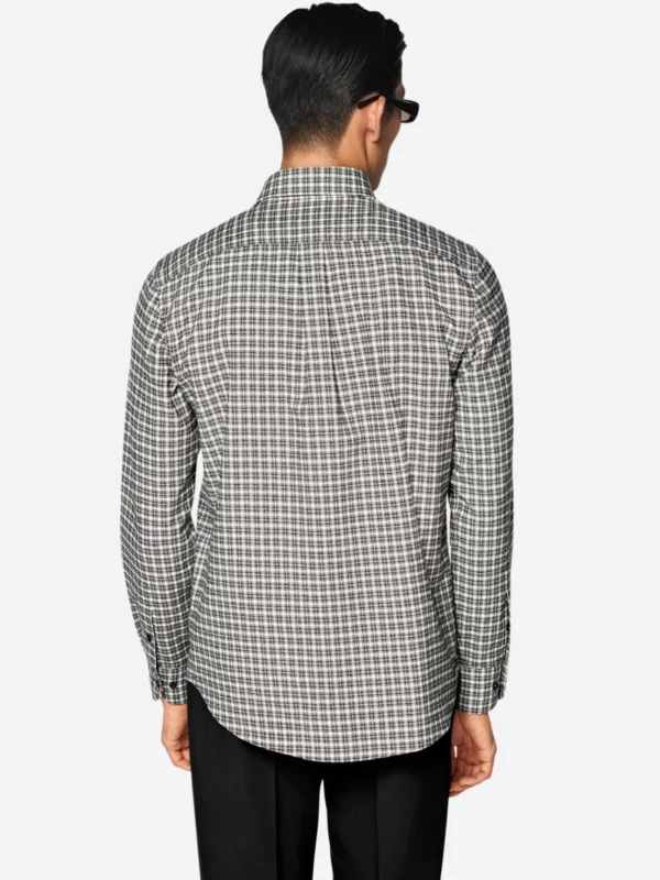 Shop The SuitsHeritage Men's Check Black Cotton Casual Shirt