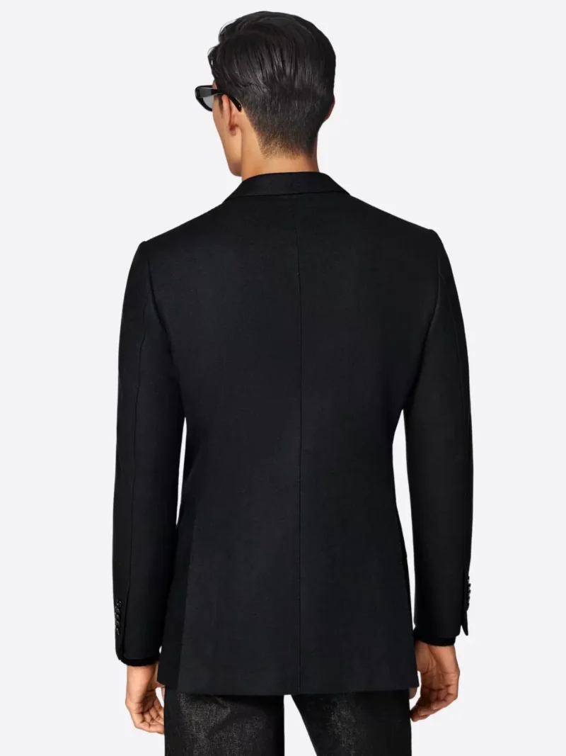 Shop The SuitsHeritage Men’s Black Solid Double Breasted Tailored Fit Blazer